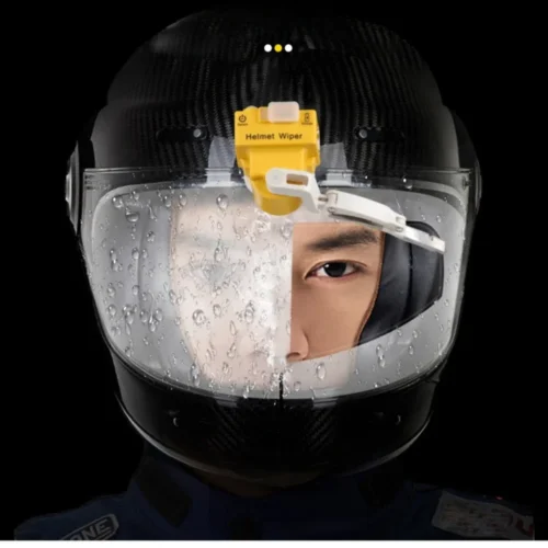 Helmet With Wiper